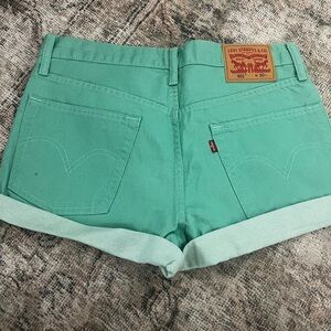 Levi's Mint Green Shorts Size 10 BNWOT